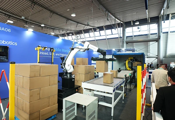 Rocky robot performing automated truck loading
